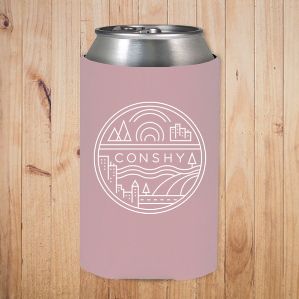 Conshy Circle Koozie (Light Pink)