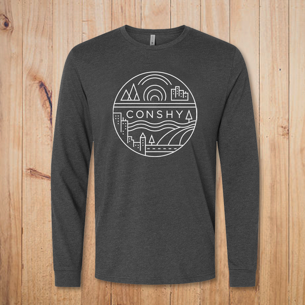 Conshy Circle Long Sleeve Tee (Charcoal)