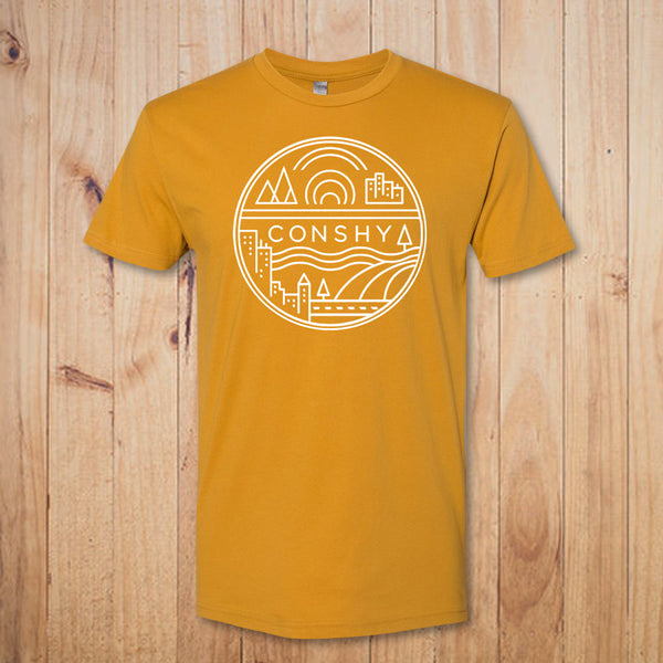 Conshy Circle Short Sleeve Tee (Marigold)