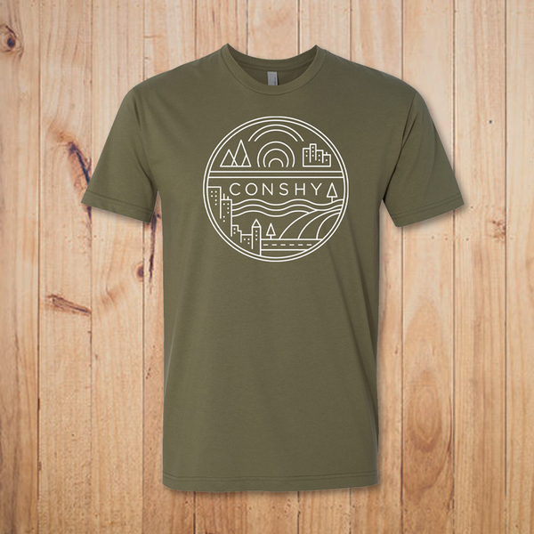 Conshy Circle Short Sleeve Tee (Army Green)