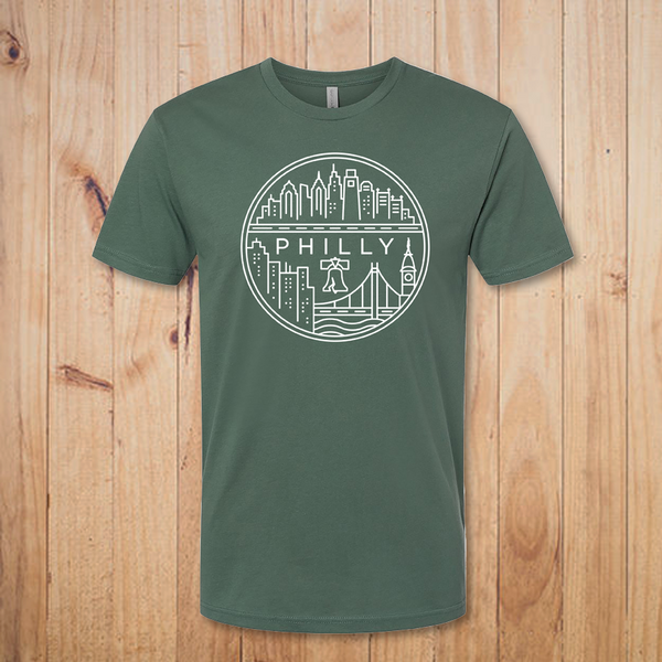 Philly Circle Short Sleeve Tee (Royal Pine)