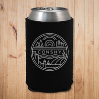 Conshy Circle Koozie (Black)