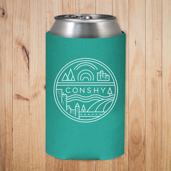 Conshy Circle Koozie (Teal)